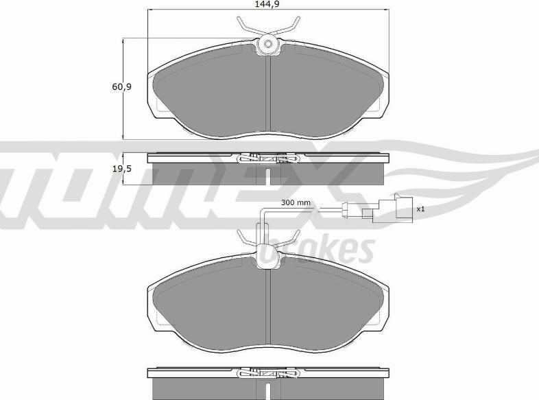 TOMEX brakes TX 11-721 - Komplet Pločica, disk-kočnica www.molydon.hr