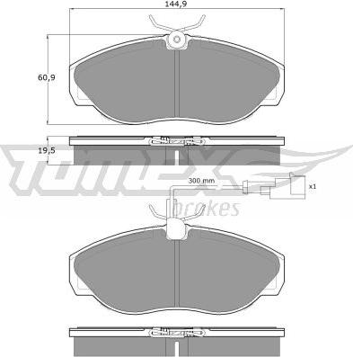 TOMEX brakes TX 11-721 - Komplet Pločica, disk-kočnica www.molydon.hr