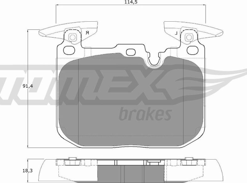 TOMEX brakes TX 18-49 - Komplet Pločica, disk-kočnica www.molydon.hr