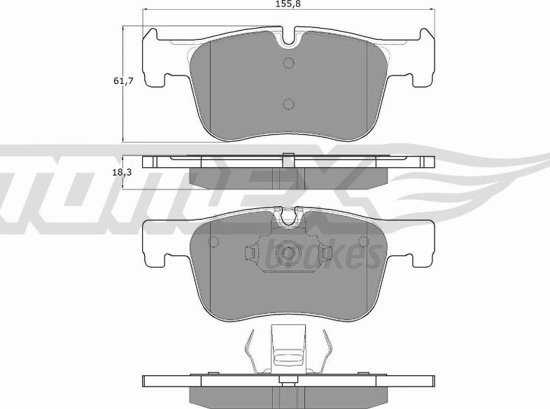 TOMEX brakes TX 18-45 - Komplet Pločica, disk-kočnica www.molydon.hr