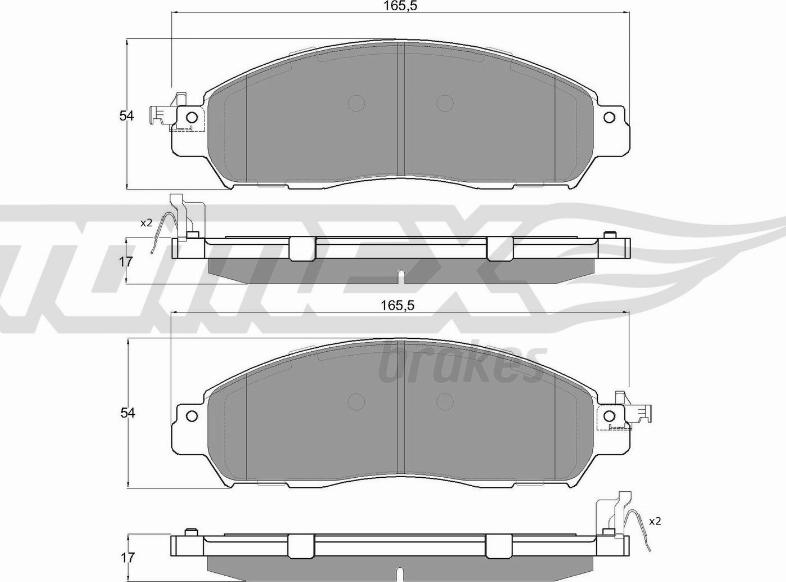 TOMEX brakes TX 18-41 - Komplet Pločica, disk-kočnica www.molydon.hr