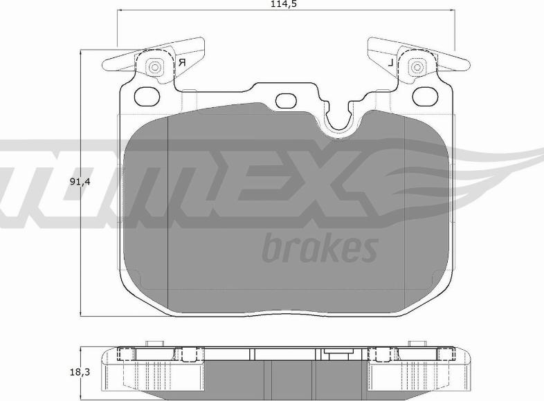 TOMEX brakes TX 18-48 - Komplet Pločica, disk-kočnica www.molydon.hr