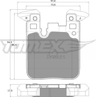 TOMEX brakes TX 18-47 - Komplet Pločica, disk-kočnica www.molydon.hr