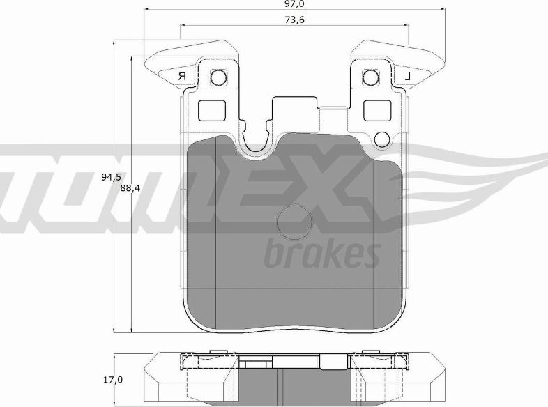 TOMEX brakes TX 18-47 - Komplet Pločica, disk-kočnica www.molydon.hr