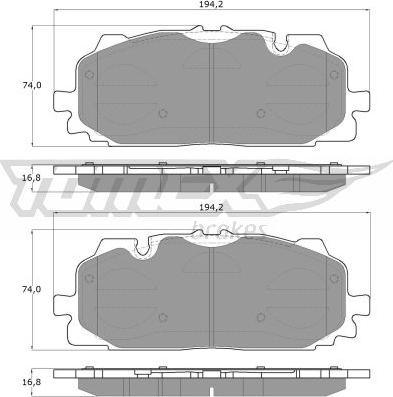 TOMEX brakes TX 18-60 - Komplet Pločica, disk-kočnica www.molydon.hr