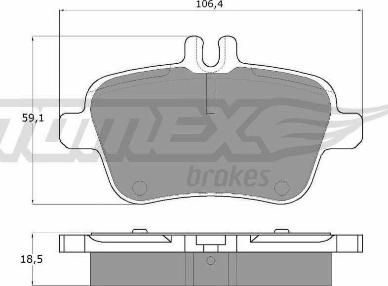 TOMEX brakes TX 18-08 - Komplet Pločica, disk-kočnica www.molydon.hr