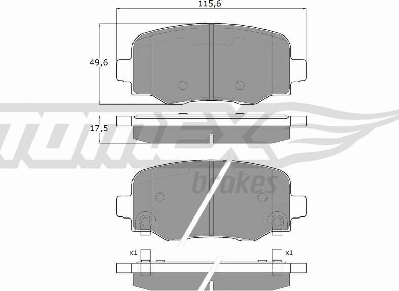 TOMEX brakes TX 18-19 - Komplet Pločica, disk-kočnica www.molydon.hr