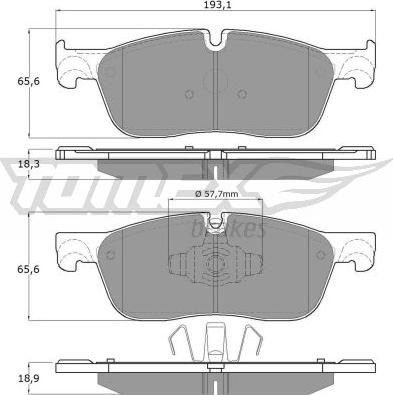 TOMEX brakes TX 18-151 - Komplet Pločica, disk-kočnica www.molydon.hr