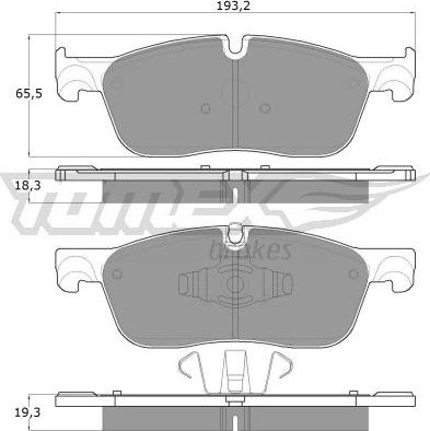 TOMEX brakes TX 18-15 - Komplet Pločica, disk-kočnica www.molydon.hr