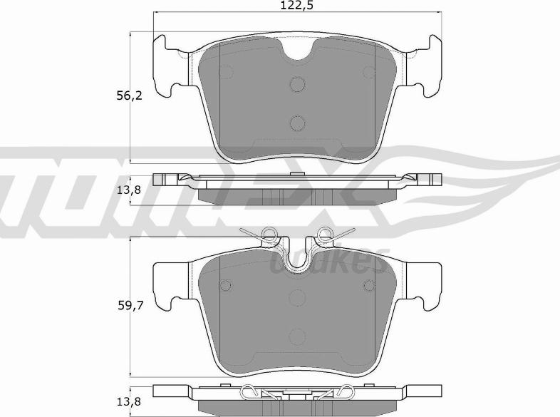 TOMEX brakes TX 18-162 - Komplet Pločica, disk-kočnica www.molydon.hr