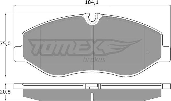 TOMEX brakes TX 18-12 - Komplet Pločica, disk-kočnica www.molydon.hr