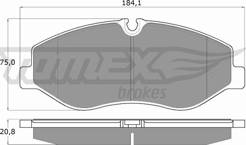 TOMEX brakes TX 18-12 - Komplet Pločica, disk-kočnica www.molydon.hr