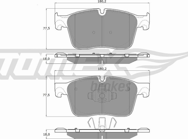 TOMEX brakes TX 18-84 - Komplet Pločica, disk-kočnica www.molydon.hr