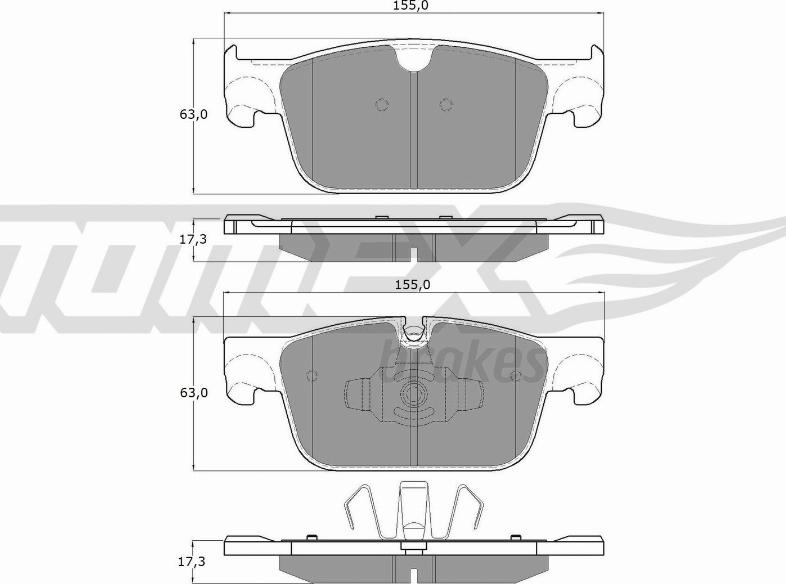 TOMEX brakes TX 18-86 - Komplet Pločica, disk-kočnica www.molydon.hr