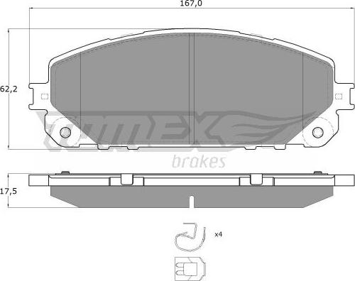 TOMEX brakes TX 18-80 - Komplet Pločica, disk-kočnica www.molydon.hr