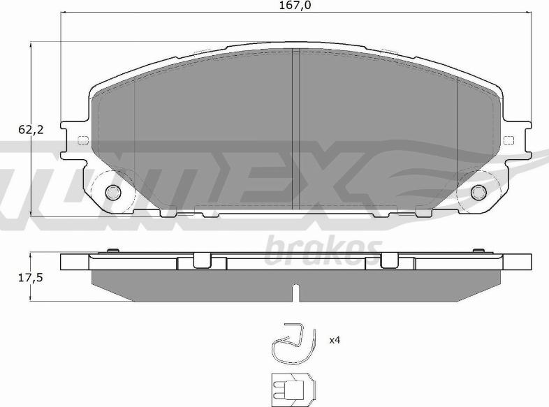 TOMEX brakes TX 18-80 - Komplet Pločica, disk-kočnica www.molydon.hr