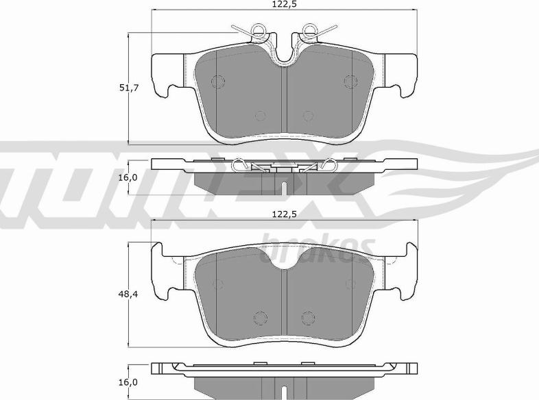 TOMEX brakes TX 18-87 - Komplet Pločica, disk-kočnica www.molydon.hr