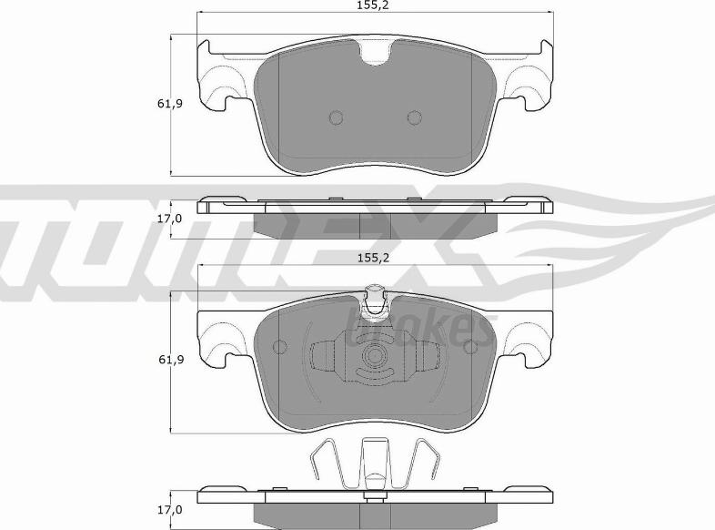 TOMEX brakes TX 18-35 - Komplet Pločica, disk-kočnica www.molydon.hr