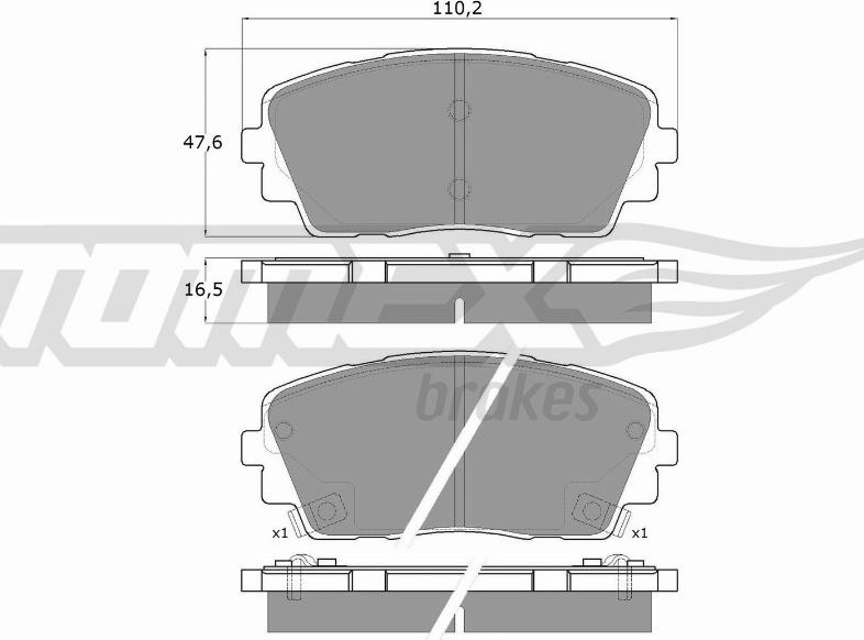 TOMEX brakes TX 18-30 - Komplet Pločica, disk-kočnica www.molydon.hr