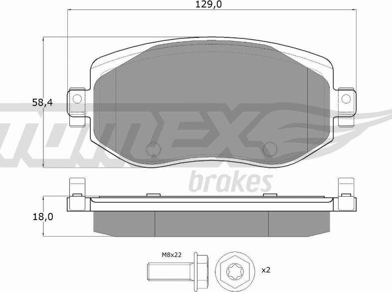 TOMEX brakes TX 18-33 - Komplet Pločica, disk-kočnica www.molydon.hr