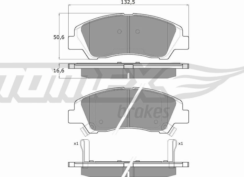 TOMEX brakes TX 18-29 - Komplet Pločica, disk-kočnica www.molydon.hr