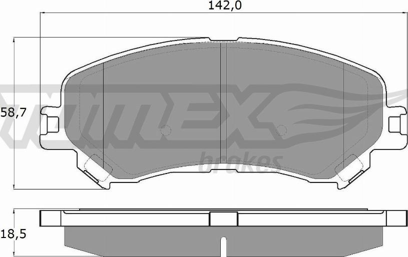 TOMEX brakes TX 18-25 - Komplet Pločica, disk-kočnica www.molydon.hr