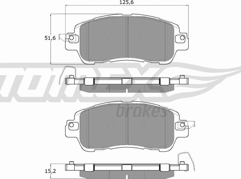 TOMEX brakes TX 18-26 - Komplet Pločica, disk-kočnica www.molydon.hr