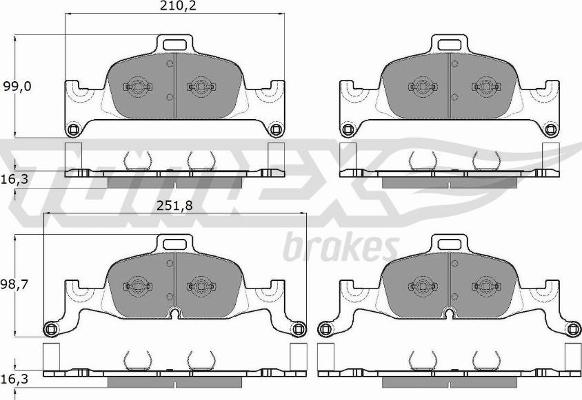 TOMEX brakes TX 18-22 - Komplet Pločica, disk-kočnica www.molydon.hr