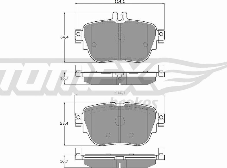 TOMEX brakes TX 18-76 - Komplet Pločica, disk-kočnica www.molydon.hr