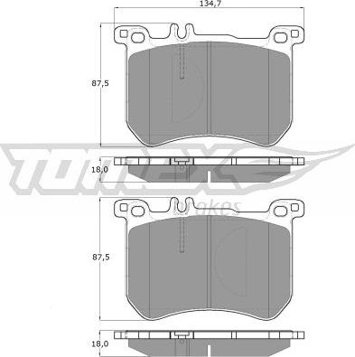 TOMEX brakes TX 18-77 - Komplet Pločica, disk-kočnica www.molydon.hr