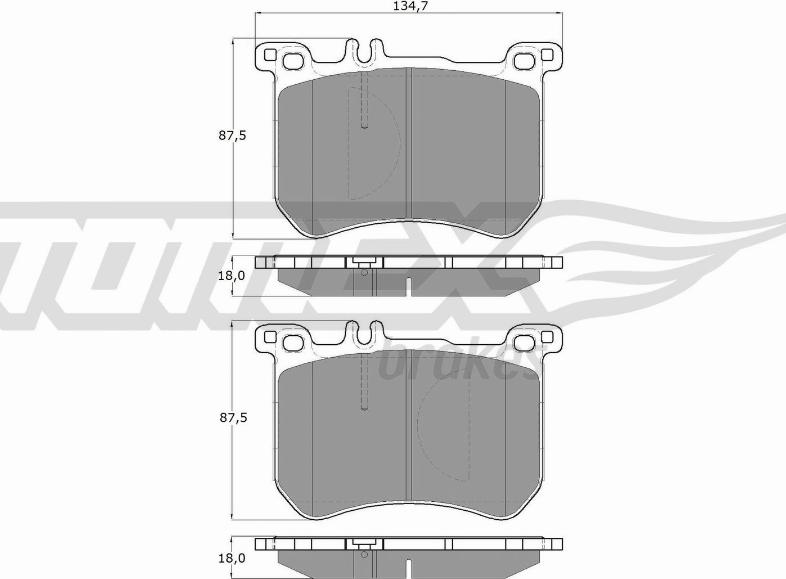 TOMEX brakes TX 18-77 - Komplet Pločica, disk-kočnica www.molydon.hr