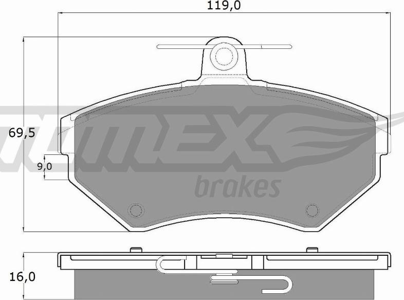 TOMEX brakes TX 13-94 - Komplet Pločica, disk-kočnica www.molydon.hr
