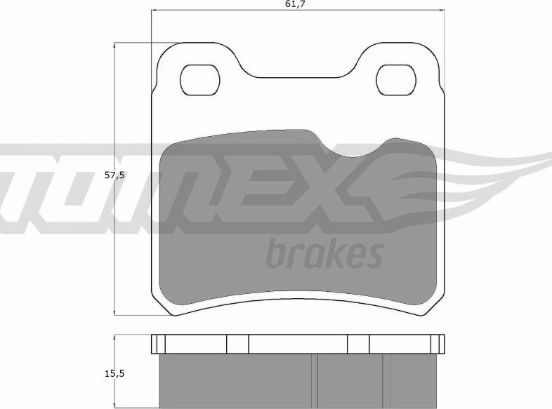 TOMEX brakes TX 13-49 - Komplet Pločica, disk-kočnica www.molydon.hr