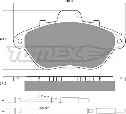 TOMEX brakes TX 13-45 - Komplet Pločica, disk-kočnica www.molydon.hr