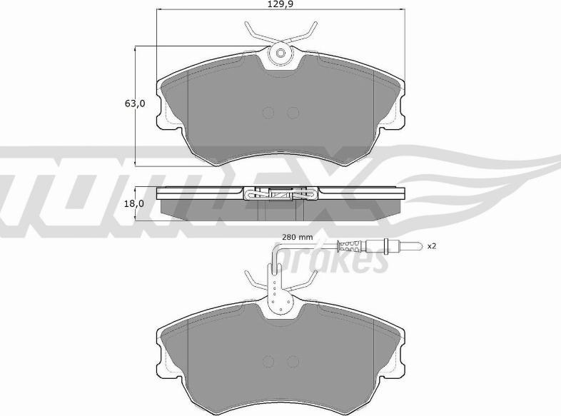 TOMEX brakes TX 13-47 - Komplet Pločica, disk-kočnica www.molydon.hr