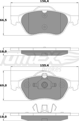 TOMEX brakes TX 13-51 - Komplet Pločica, disk-kočnica www.molydon.hr