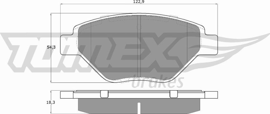 TOMEX brakes TX 13-53 - Komplet Pločica, disk-kočnica www.molydon.hr