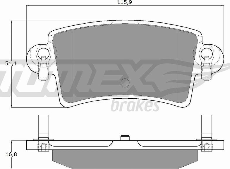 TOMEX brakes TX 13-52 - Komplet Pločica, disk-kočnica www.molydon.hr