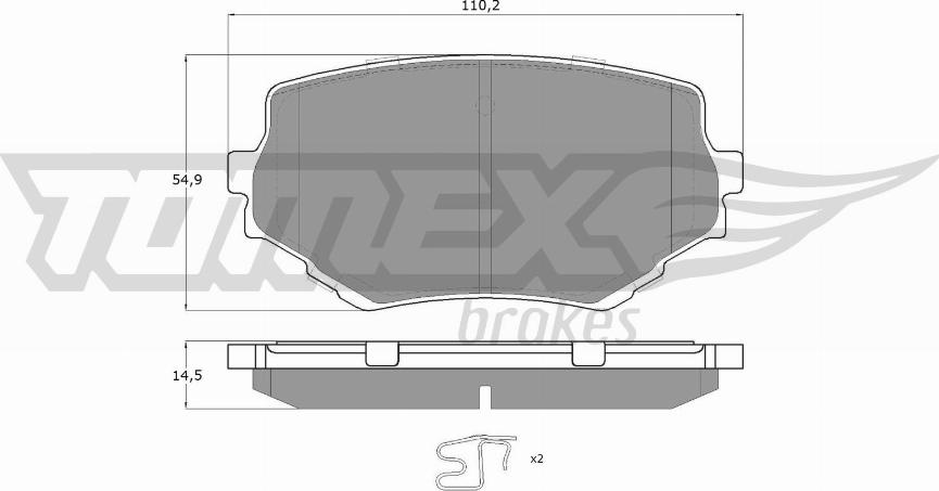 TOMEX brakes TX 13-60 - Komplet Pločica, disk-kočnica www.molydon.hr