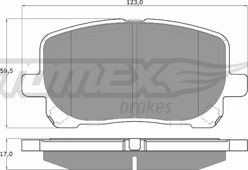 TOMEX brakes TX 13-67 - Komplet Pločica, disk-kočnica www.molydon.hr