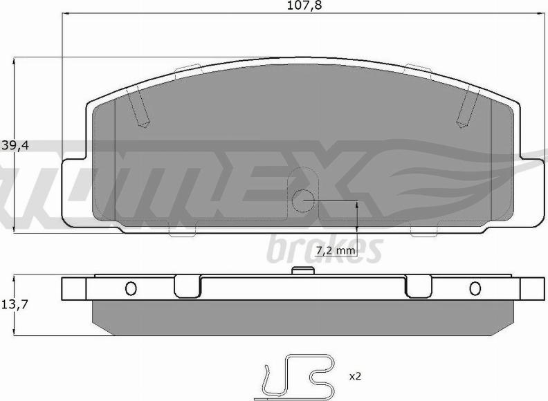 TOMEX brakes TX 13-06 - Komplet Pločica, disk-kočnica www.molydon.hr