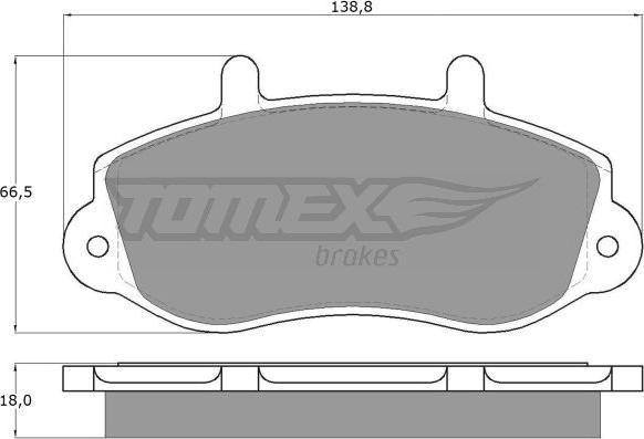 TOMEX brakes TX 13-01 - Komplet Pločica, disk-kočnica www.molydon.hr