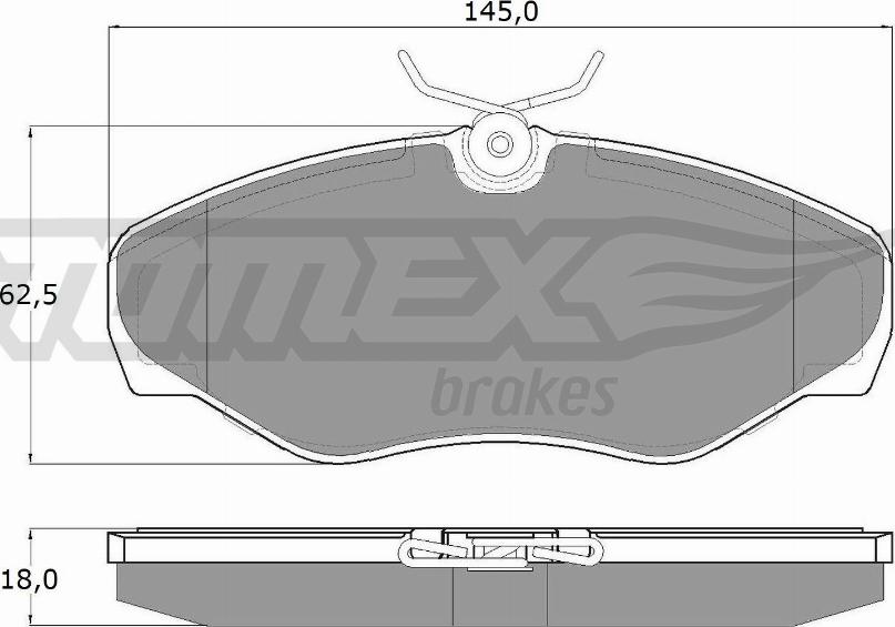 TOMEX brakes TX 13-08 - Komplet Pločica, disk-kočnica www.molydon.hr