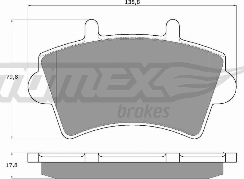 TOMEX brakes TX 13-02 - Komplet Pločica, disk-kočnica www.molydon.hr