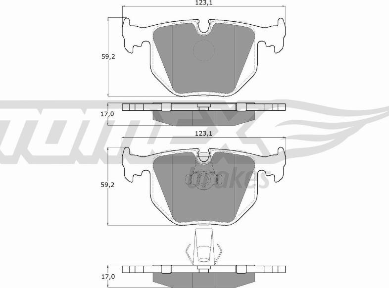 TOMEX brakes TX 13-19 - Komplet Pločica, disk-kočnica www.molydon.hr