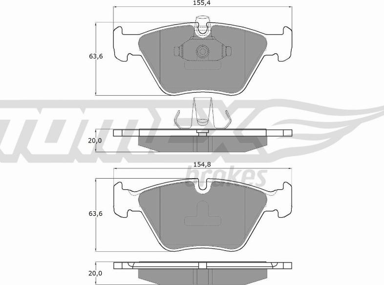 TOMEX brakes TX 13-18 - Komplet Pločica, disk-kočnica www.molydon.hr