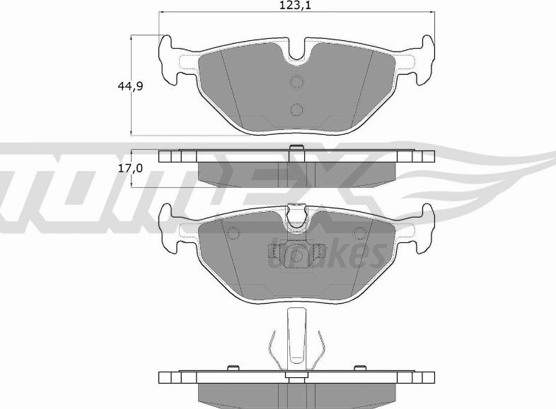 TOMEX brakes TX 13-17 - Komplet Pločica, disk-kočnica www.molydon.hr