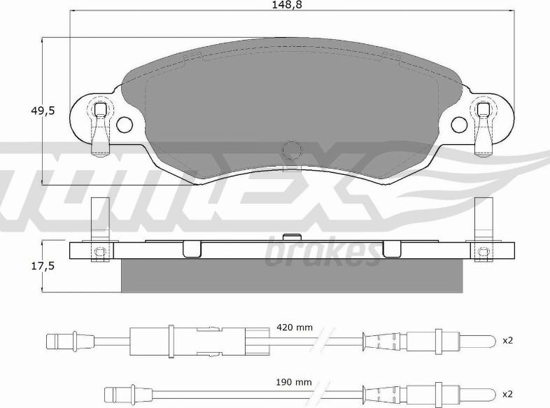 TOMEX brakes TX 13-30 - Komplet Pločica, disk-kočnica www.molydon.hr