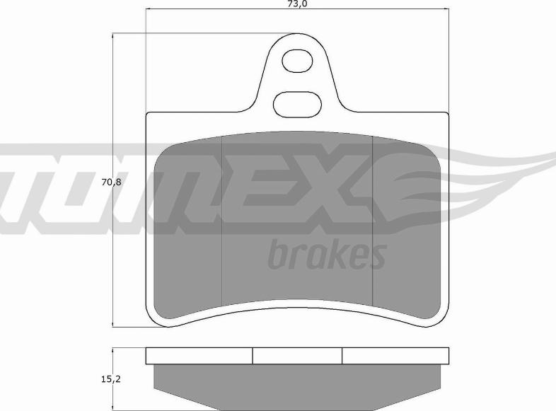 TOMEX brakes TX 13-33 - Komplet Pločica, disk-kočnica www.molydon.hr