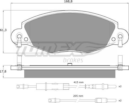 TOMEX brakes TX 13-32 - Komplet Pločica, disk-kočnica www.molydon.hr